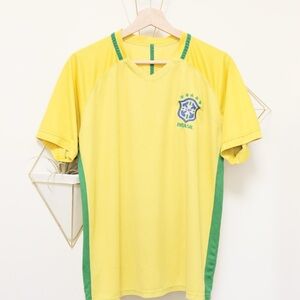 Yellow and Green Men's Shirt